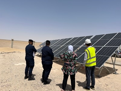 solar powered site  in kuwait